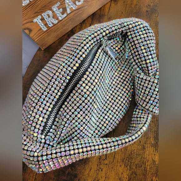 Like New Montana West Crystal Embellished Handbag aurora borialis - Picture 3 of 11